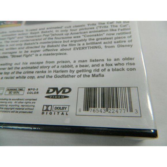 Coonskin (DVD, 2011) New Barry White Scatman Crothers Ralph Bakshi Rare Animated - Picture 4 of 8